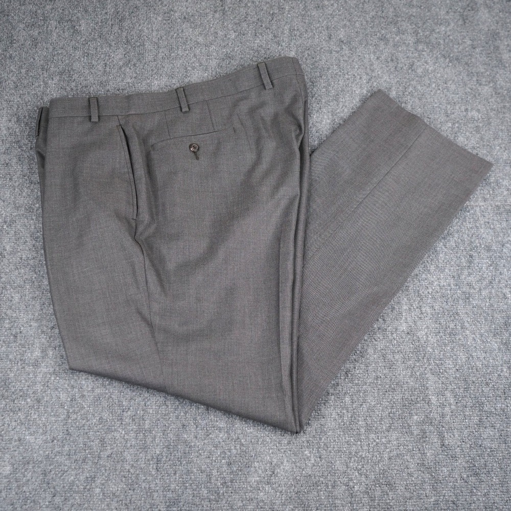 Lauren Ralph Lauren Dress Pants Mens 42x32 Gray Flat Front Classic Trousers